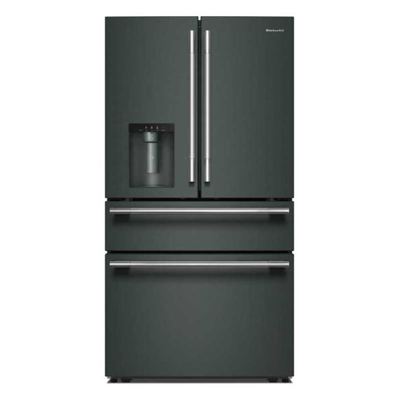 Kitchenaid® 29 cu. ft. French Door Refrigerator with Exterior Water and Ice and FreshChill™ Full-Width Refrigerated Drawer KRMF436SJP