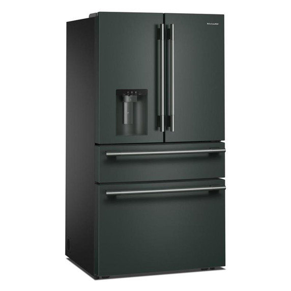 Kitchenaid® 29 cu. ft. French Door Refrigerator with Exterior Water and Ice and FreshChill™ Full-Width Refrigerated Drawer KRMF436SJP