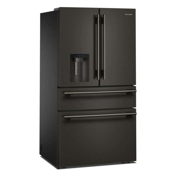 Kitchenaid® 29 cu. ft. French Door Refrigerator with Exterior Water and Ice and FreshChill™ Full-Width Refrigerated Drawer KRMF436SBE