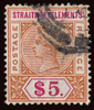 Straits Settlements Scott 83-88 Gibbons 95-105 Used Set of Stamps