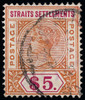 Straits Settlements Scott 43-88 Gibbons 95-105 Used Set of Stamps