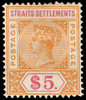 Straits Settlements Scott 43-88 Gibbons 95-105 Mint Set of Stamps