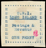 Long Island Scott 11V Gibbons 11 Mint Stamp