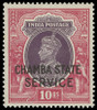 India / Chamba Scott O50-O54 Gibbons O66-O71 Never Hinged Set of Stamps