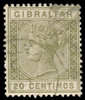 Gibraltar Scott 31 Gibbons 25 Used Stamp (1)