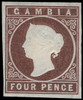 Gambia Scott 3 Gibbons 5 Mint Stamp