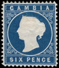 Gambia Scott 10V1 Gibbons 17A Mint Stamp