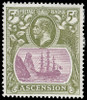 Ascension Scott 16V1 Gibbons 15da Mint Stamp