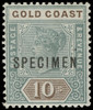 Gold Coast Scott 26-35 Gibbons 26-34 Specimen Set of Stamps