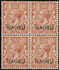 Nauru Scott 3 Gibbons 3 Never Hinged Stamp