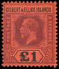 Gilbert and Ellice Islands Scott 26 Gibbons 24 Never Hinged Stamp (1)