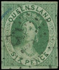 Australia / Queensland Scott 3 Gibbons 3 Used Stamp