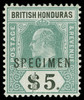 British Honduras Scott 65-71 Gibbons 87s-93s Specimen Set of Stamps