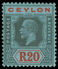 Ceylon Scott 225-247l Gibbons 338-357l Mint Set of Stamps