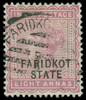 India / Faridkot Scott 9V Gibbons 13 Used Stamp