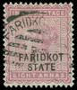 India / Faridkot Scott 9V Gibbons 13 Superb Used Stamp