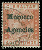 Great Britain Offices in Morocco Scott 9 Gibbons 5f Used Stamp