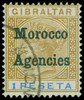 Great Britain Offices in Morocco Scott 11 Gibbons 7f Used Stamp