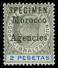 Great Britain Offices in Morocco Scott 20-26 Gibbons 17-23 Specimen Set of Stamps
