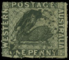 Australia / Western Australia Scott 6 Gibbons 2 Used Stamp
