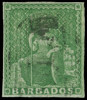 Barbados Scott 1a Gibbons 1 Used Stamp