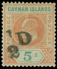 Cayman Islands Scott 18b Gibbons 18b Superb Never Hinged Stamp