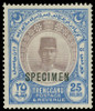 Malaya / Trengganu Scott 39s Gibbons 45s Specimen Stamp