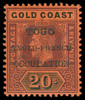 Togo Scott 76V1 Gibbons 46a Mint Stamp