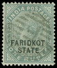 India / Faridkot Scott 10 Gibbons 15 Used Stamp (3)