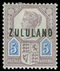Zululand Scott 7v Gibbons 7w Mint Stamp
