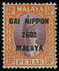 Malaya / Perak Scott N16A-N21A Gibbons J253ft Mint Stamp