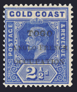 Togo Scott 69V3 Gibbons 37c Never Hinged Stamp Togo Scott 69V3 Gibbons 37c Never Hinged Stamp