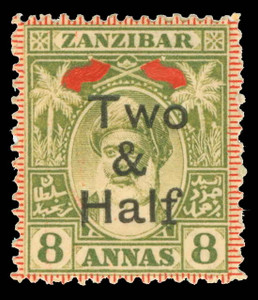 Zanzibar Scott 98c Gibbons 209b Mint Stamp