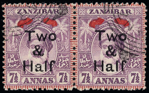 Zanzibar Scott 97b Gibbons 208a Used Stamp