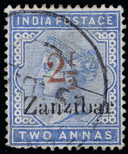 Zanzibar Scott 30a Gibbons 26j Used Stamp