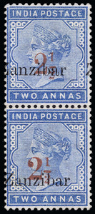 Zanzibar Scott 30-31C Gibbons 26-27C Mint Set of Stamps