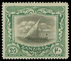 Zanzibar Scott 156-177 Gibbons 276-297 Mint Set of Stamps