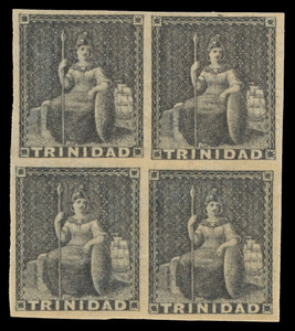 Trinidad Scott 7 Gibbons 10 Block of Stamp