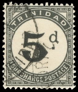 Trinidad and Tobago Scott J5 Gibbons D22 Used Stamp (3)
