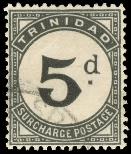 Trinidad and Tobago Scott J5 Gibbons D22 Used Stamp