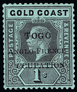 Togo Scott 72V3 Gibbons 41f Mint Stamp (1) Togo Scott 72V3 Gibbons 41f Mint Stamp (1)