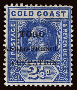 Togo Scott 69V5 Gibbons 37f Mint Stamp