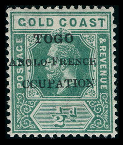 Togo Scott 66V4 Gibbons 34f Mint Stamp