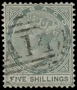 Tobago Scott 5 Gibbons 5 Used Stamp