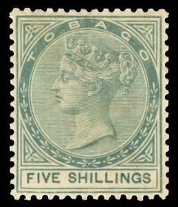 Tobago Scott 5 Gibbons 5 Mint Stamp