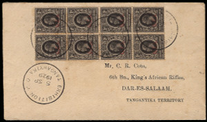 Tanganyika Scott 8 Gibbons 72 on Cover