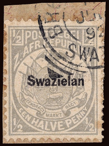 Swaziland Scott 1b Gibbons 4b Used Stamp