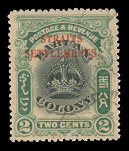 Straits Settlements Scott 135v Gibbons 142a Used Stamp
