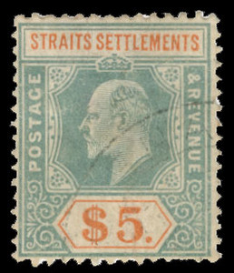 Straits Settlements Scott 109-128 Gibbons 127-167 Used Set of Stamps