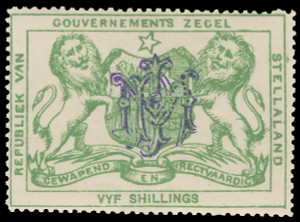 Stellaland Scott 12-15 Gibbons 12-15 Mint Set of Stamps